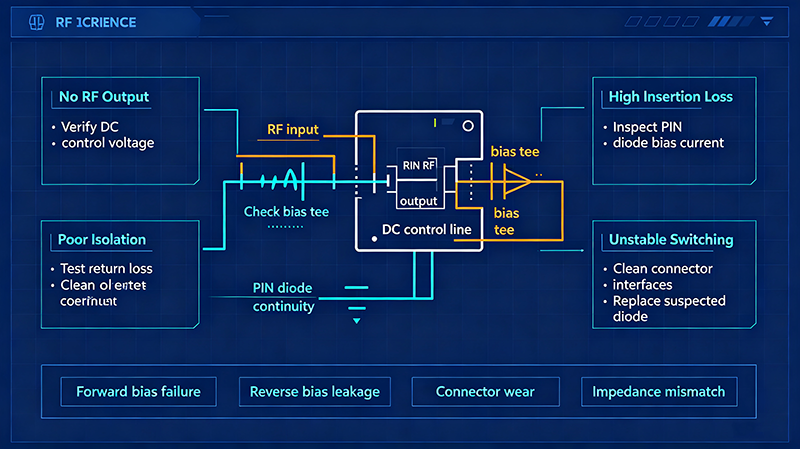 Troubleshooting PIN Diode RF Switch Issues