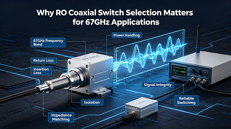 Why RF Coaxial Switch Selection Matters for 67GHz Applications