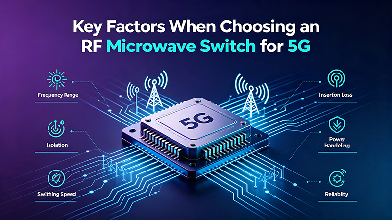 Key Factors When Choosing an RF Microwave Switch for 5G