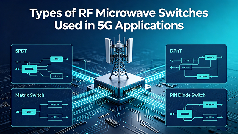 Types of RF Microwave Switches Used in 5G Applications