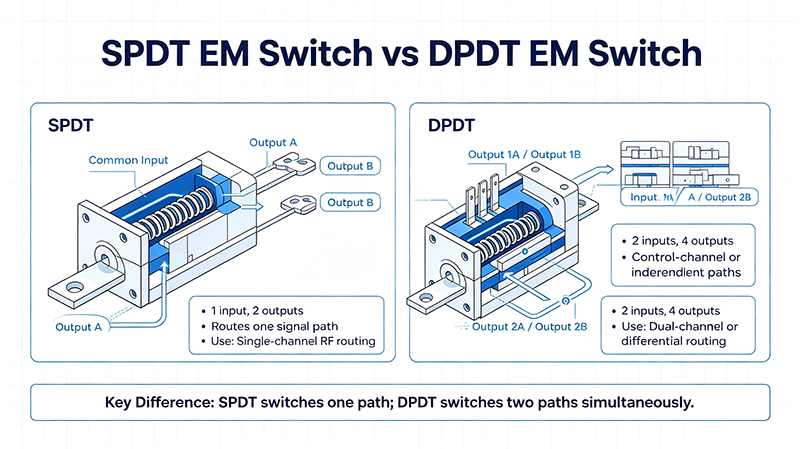 SPDT vs. DPDT Electromechanical Switches: Key Differences and Selection Guide