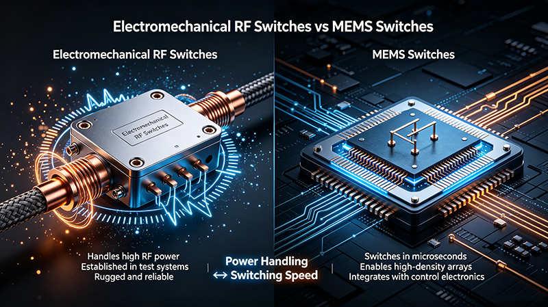 Electromechanical RF Switches vs MEMS Switches