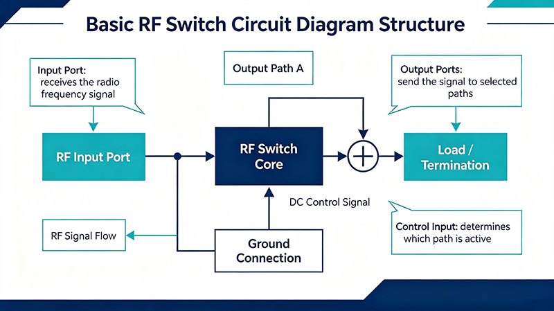 Basic RF Switch Circuit Diagram Structure