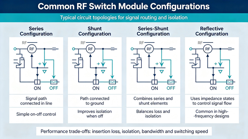 Common RF Switch Module Configurations