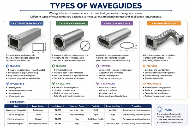 Types of Waveguides