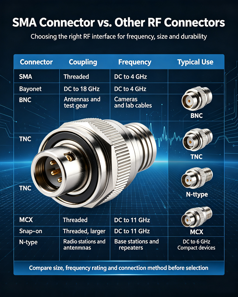 SMA Connector vs. Other RF Connectors