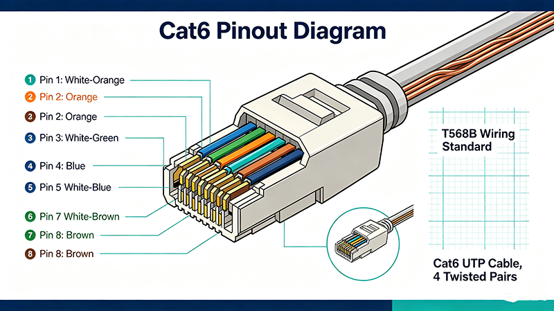 Cat6 Pinout Diagram