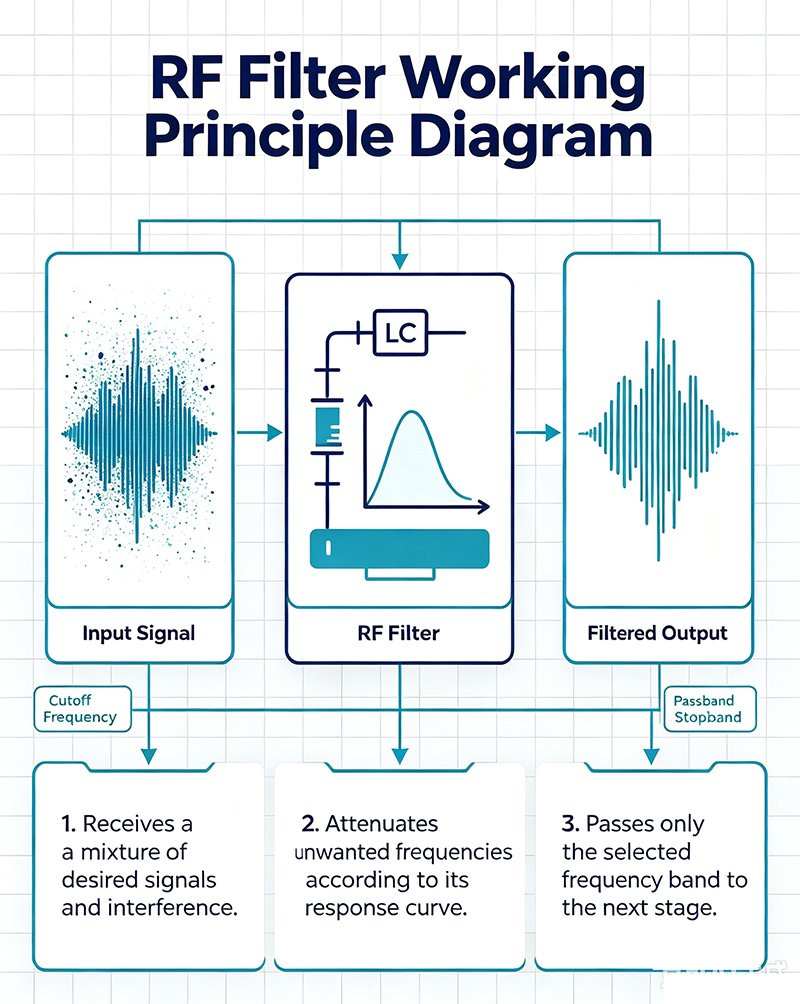 RF Filter Working Principle Diagram