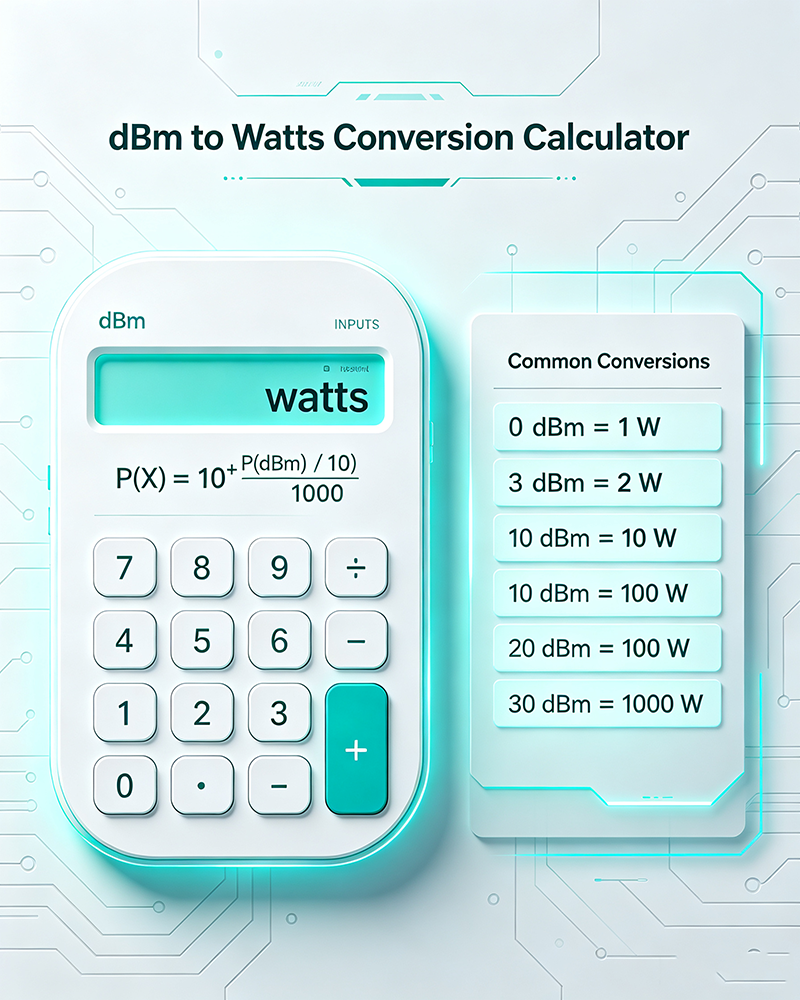 dBm to Watt Calculator