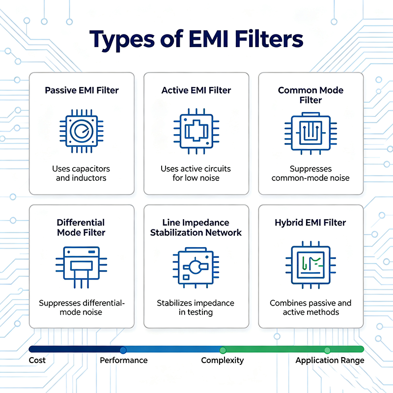 Types of EMI Filters