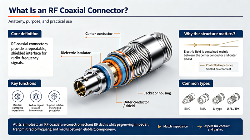 RF Coaxial Connectors: Types Chart & Selection Guide