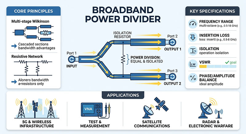 Broadband Power Divider